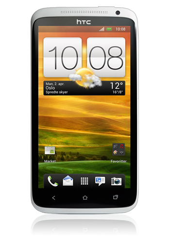 HTC One X polar white