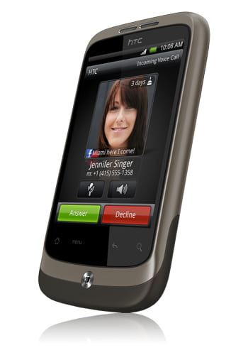 HTC Wildfire brown, Vodafone-Ware