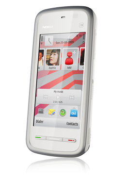 Nokia 5230 Navigation Edition white blue, Netzbetreiber-Ware