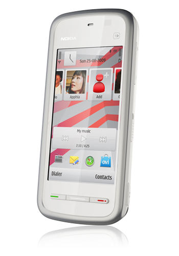 Nokia 5230 Navigation Edition white blue, Netzbetreiber-Ware