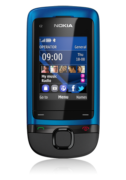 Nokia C2-05 peacock blue