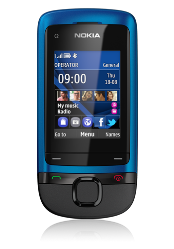 Nokia C2-05 peacock blue