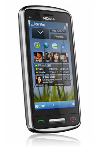Nokia C6-01 silver grey