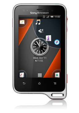Sony Xperia active black-red-orange