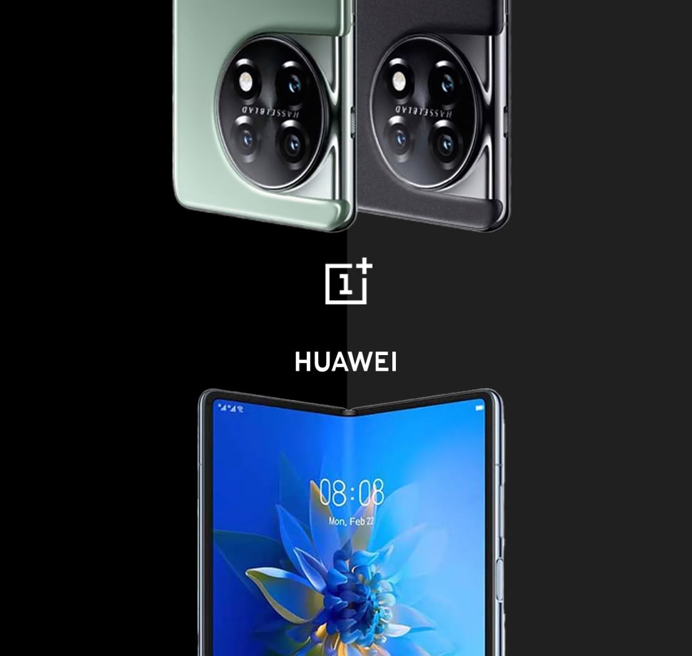 OnePlus und Huawei Smartphones 2023