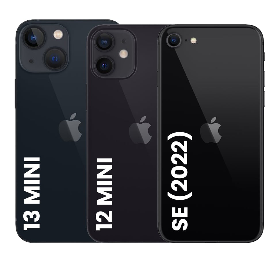 Kleine Smartphones Apple iPhone 13 Mini Apple iPhone 12 Mini Apple iPhone SE (2022)
