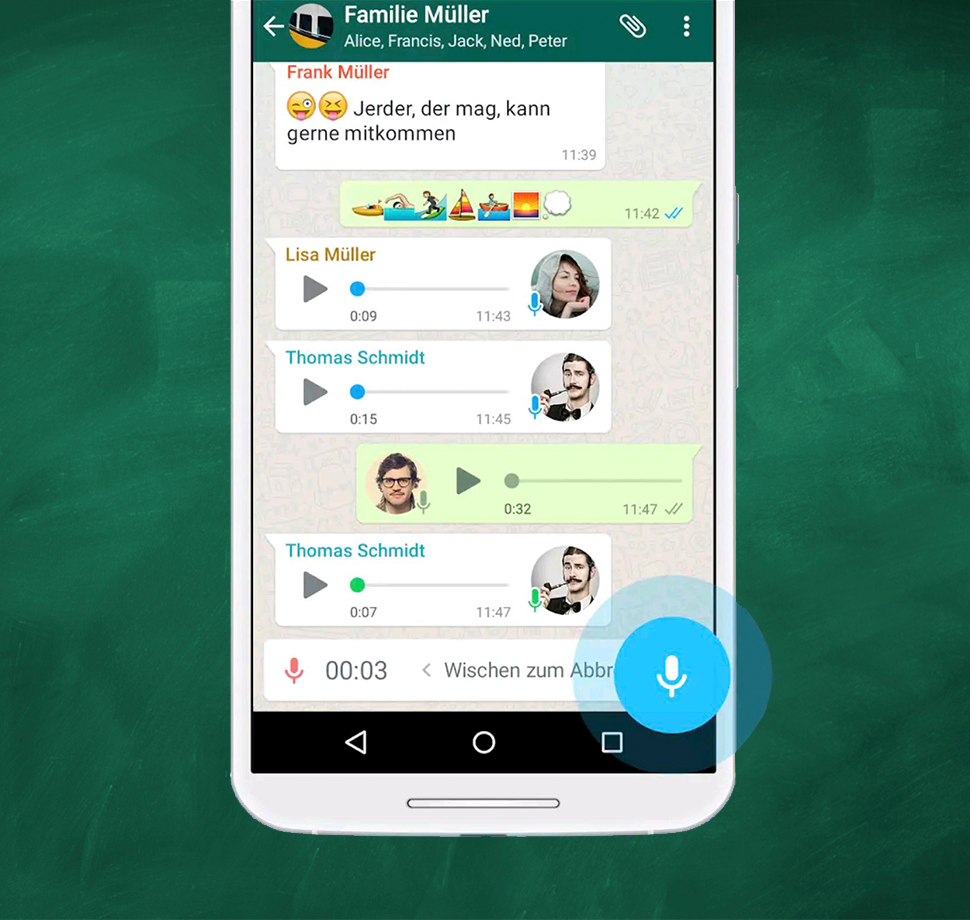 WhatsApp Sprachnachrichten