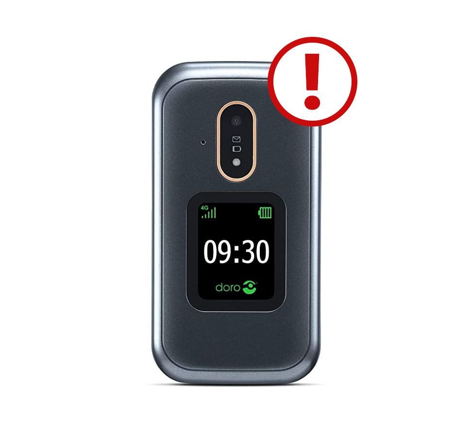 Smartphone für Senioren: Handy mit Notrufknopf.