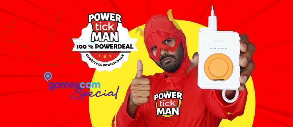 Titelbild für den Beitrag Gamescom 2025 Special mit dem Powertickmann