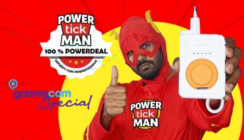 Titelbild für den Beitrag Gamescom 2025 Special mit dem Powertickmann