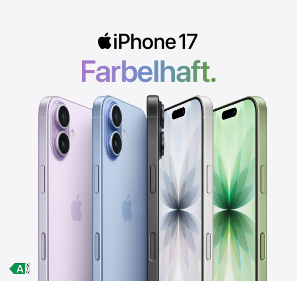 Alle 5 Farbvarianten des neuen iPhone 17.