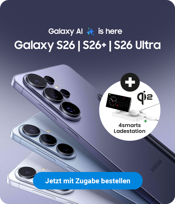 Samsung Galaxy S26 Deal: Qi2 3-in-1 Ladestation als Zugabe