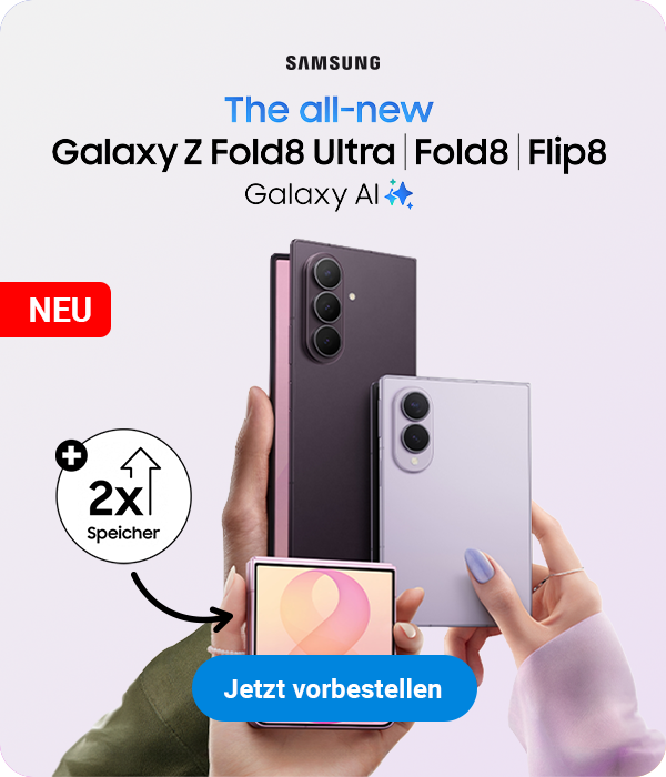 Samsung Galaxy Z Flip8, Z Fold8 & Ultra mit Vertrag