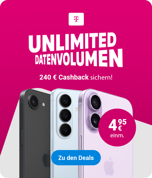 Unlimited Datenvolumen f�e alle! | 240 � CASHBACK