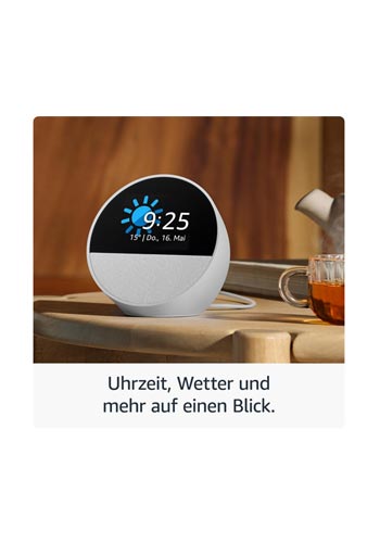 Amazon Echo Spot Smart Clock (2024) Black, B0C2S2J7JP