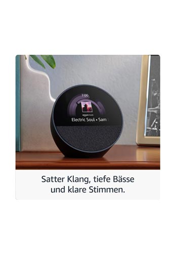 Amazon Echo Spot Smart Clock (2024) Black, B0C2S2J7JP