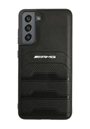 AMG Hard Cover Debossed Line Black, für Samsung G990 Galaxy S21 FE 5G, AMHCS21FESGSEBK