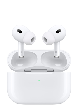 Apple AirPods Pro 2nd Gen mit kabellosem Magsafe Ladecase (USB-C) White, MTJV3LL/A, US-Ware