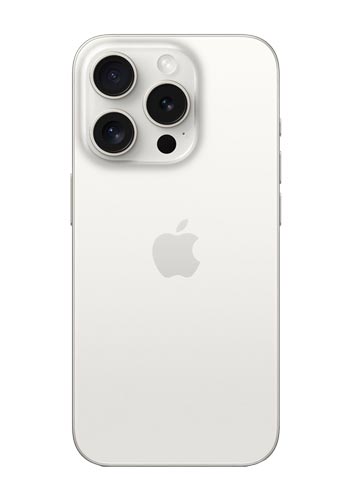 Apple iPhone 15 Pro 128GB, White Titanium, refurbished