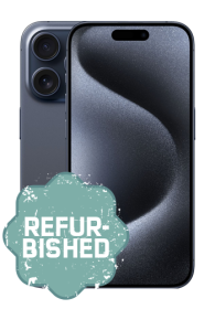 Apple iPhone 15 Pro 256GB, Blue Titanium, refurbished