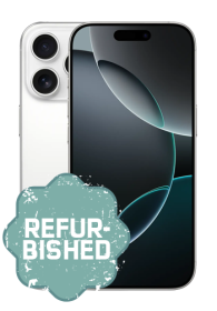 Apple iPhone 16 Pro 128GB, Titanium White, refurbished