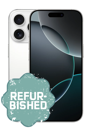 Apple iPhone 16 Pro 128GB, Titanium White, refurbished