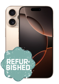 Apple iPhone 16 Pro Max 256GB, Titanium Desert Sand, refurbished