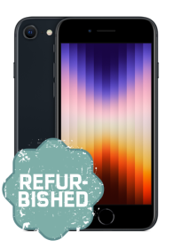 Apple iPhone SE (2022) 64GB, Black, refurbished