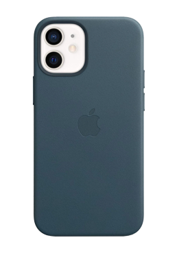 Apple Leather Case with Magsafe Baltic Blue, f�r iPhone 12 Mini, MHK83ZM/A