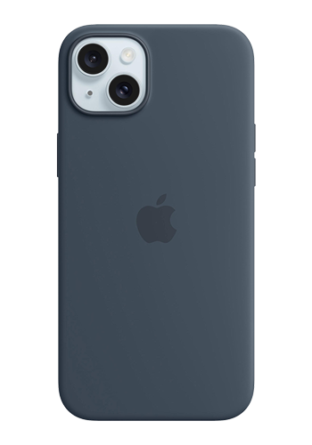 Apple Silicone Case with MagSafe Storm Blue, for Apple iPhone 15 Plus, MT123ZM/A