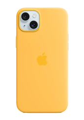Apple Silicone Case with MagSafe Sunshine, for iPhone 15 Plus, MWNF3ZM/A