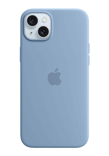 Apple Silicone Case with MagSafe Winter Blue, for iPhone 15 Plus, MT193ZM/A