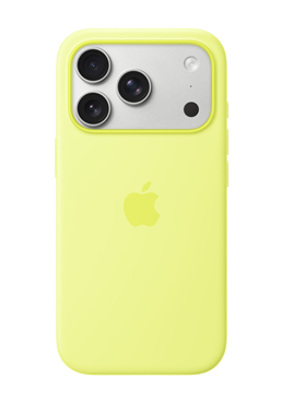 Apple Silikon Case with MagSafe Neon Yellow, für iPhone 17 Pro, MGFF4ZM/A