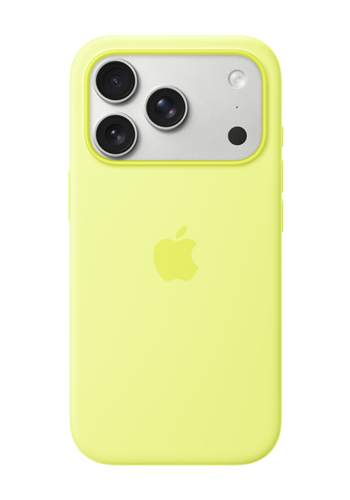 Apple Silikon Case with MagSafe Neon Yellow, für iPhone 17 Pro, MGFF4ZM/A