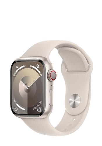 Apple Watch S9 Aluminium GPS + Cellular Starlight, Sportband Starlight, S/M, MRHN3QF/A, 41mm