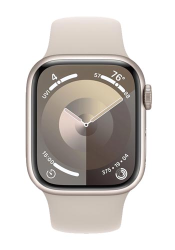 Apple Watch S9 Aluminium GPS + Cellular Starlight, Sportband Starlight, S/M, MRHN3QF/A, 41mm