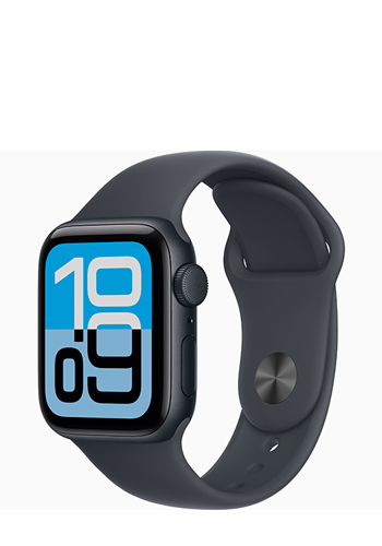 Apple Watch SE 3 Aluminium GPS + Cellular Midnight, Midnight Sport Band S/M, MEPH4ZR/A, 44 mm