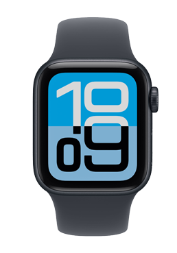 Apple Watch SE 3 Aluminium GPS Midnight, Midnight Sport Band S/M, MEHN4ZR/A, 44 mm