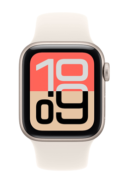 Apple Watch SE 3 Aluminium GPS Starlight, Starlight Sport Band S/M, MEHG4ZR/A, 44 mm