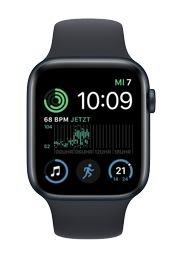 Apple Watch SE Aluminium GPS + Cellular Midnight, Sportarmband Midnight, MNPL3FD/A, 40mm