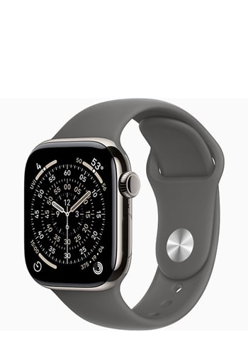 Apple Watch Series 11 GPS + Cellular Natural Titanium, Stone Grey Sport Band S/M, MF8M4ZR/A, 42 mm