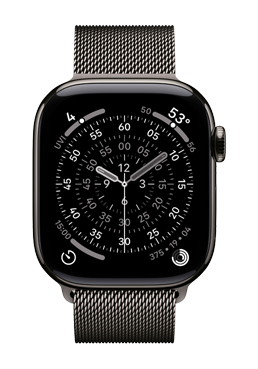 Apple Watch Series 11 GPS + Cellular Slate Titanium, Slate Milanese Loop S/M, MFD34ZR/A, 46 mm
