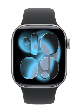 Apple Watch Series 11 GPS + Cellular Space Grey Aluminium, Black Sport Band M/L, MF8C4ZR/A, 42mm