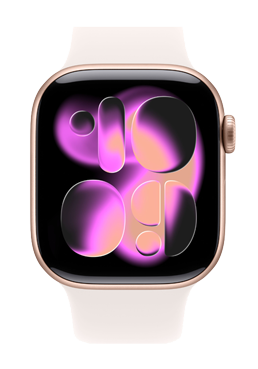 Apple Watch Series 11 GPS Rose Gold Aluminium, Light Blush Sport Band S/M, MEU04ZR/A, 42 mm