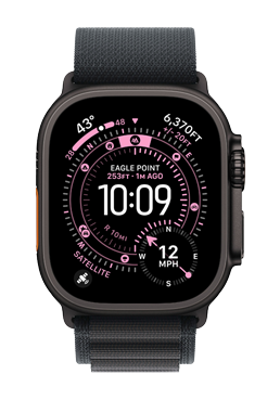 Apple Watch Ultra 3 GPS + Cellular Black Titanium, Black Alpine Loop Medium, MF0V4QF/A, 49 mm