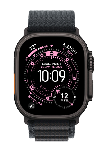 Apple Watch Ultra 3 GPS + Cellular Black Titanium, Black Alpine Loop Medium, MF0V4QF/A, 49 mm