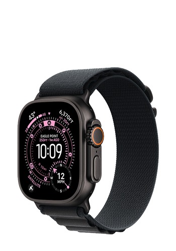 Apple Watch Ultra 3 GPS + Cellular Black Titanium, Black Alpine Loop Medium, MF0V4QF/A, 49 mm