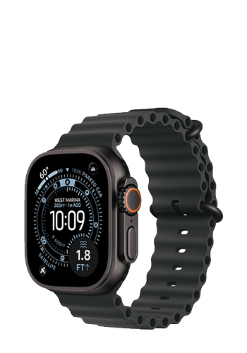 Apple Watch Ultra 3 GPS + Cellular Black Titanium, Black Ocean Band, MF0J4QF/A, 49 mm