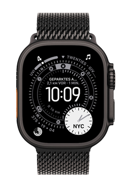 Apple Watch Ultra 3 GPS + Cellular Black Titanium, Black Titanium Milanese Loop Large, MF1T4QF/A, 49 mm