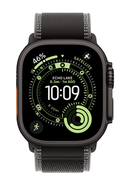 Apple Watch Ultra 3 GPS + Cellular Black Titanium, Black/Charcoal Trail Loop S/M, MF1D4QF/A, 49 mm